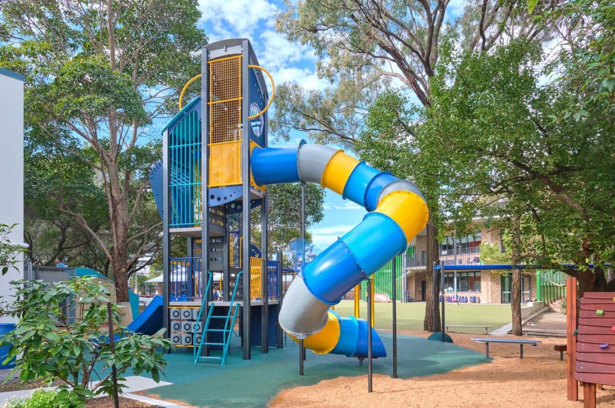 Ashbury public school playground_belltower with climber