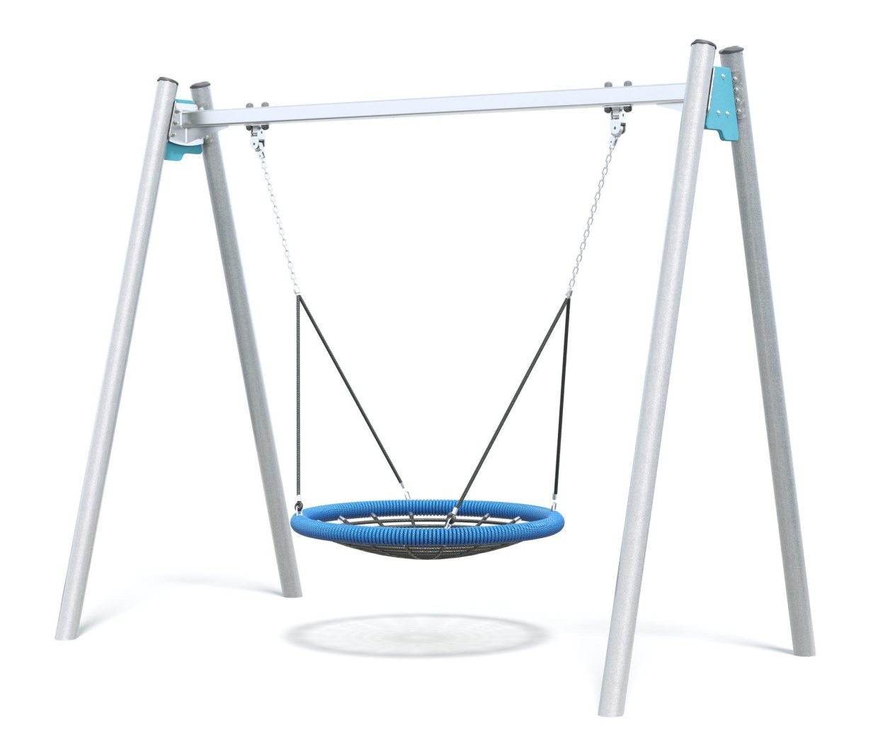 Connect Single Bay Swing, Nest Seat in Sapphire Coast colour scheme.