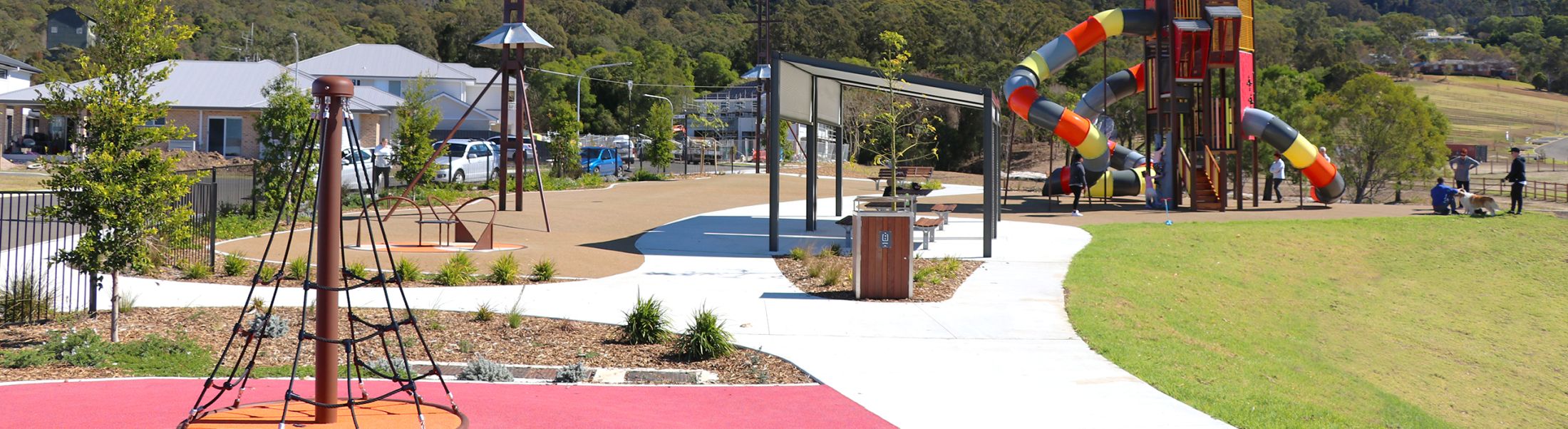 Edit Project Site Icon Update 76 / 100 Change block type or style Block Hero: Image Only is at the beginning of the content and can’t be moved up Move Hero: Image Only block from position 1 down to position 2 Bankbook Park Image No image selected Add Image Gallery Read Story Products Used Related Projects Show on Map HOME BANKBOOK PARK Wongawilli, NSW BANKBOOK PARK With a distinct industrial theme based on the nearby mining village of Wongawilli, the playground space features a custom made swing frame, unique mining carts as a seating area and a Moduplay SkyRider that connects two re-purposed power poles that originally occupied the site. PROJECT OVERVIEW Project Type Builders & Developers Council & Government Landscape Architects & Designers Budget (Equipment Only) $110,000 - $125,000 Date Built 2018 Image 1 Image 2 Image 3 Image 4 Discover Playground Adventure at Your Doorstep Imagine moving into your new home, getting settled and telling the kids they can go outside to play, then being able to walk them down the street to THIS! Well, that's exactly what the new residents at Vista Park, Wongawilli are able to do. We worked closely with Taylor Brammer Landscape Architecture in order to achieve this wonderful bespoke play space. Designed with Love for Children Playground is situated at the foot of the Illawarra Escarpment, Bankbook Park has a view fit for a postcard. It's been designed with several features for children with disability. This beautiful community play area boasts a Moduplay Custom Great Keep SkyTower, All-Access Carousel, Custom SkyRider & MORE! Toggle panel: Project Map Type Full Case Study Address 57 Smiths Ln, Wongawilli NSW 2530, Australia Suburb & State (Override) If left blank, suburb and state will automatically be populated from address. Map Coordinates -34.4765115,150.7589454 Blurb Budget Minimum 110000 Maximum 125000 Budget (Override) Date Built 2018 Gallery Add to gallery Bulk actions CloseUpdate Products Used Search... Select taxonomy Great Keep All-Access Luna Carousel (2.3m) Whirly Rope Multi Rocker Related Projects Search... Acacia Park Bungendore Park Burnum Burnum Sanctuary Rank Math General https://moduplay.com.au/project/bankbook-park-wongawilli Bankbook Park public playground Wongawilli, NSW - Moduplay Bankbook Park public playground in Wongawilli is all you need to have for a day full of fun. Come and experience the magic of outdoor play like never before. Edit Snippet Focus Keyword ​ Warning notice Want more? Upgrade today to the PRO version. This post is Pillar Content Basic SEO 1 Errors Hurray! You're using Focus Keyword in the SEO Title. Focus Keyword used inside SEO Meta Description. Focus Keyword used in the URL. Focus Keyword appears in the first 10% of the content. Focus Keyword found in the content. Content is 171 words long. Consider using at least 600 words. Additional 2 Errors Title Readability 3 Errors Content Readability 1 Errors Open publish panel Project Hero: Image Only NotificationsPage updated. Select FilesSelect FilesSelect FilesSelect FilesSelect Files Close dialog Select Image Actionsarrow_drop_down Upload filesMedia Library Expand Details Filtering SortingDisplay all files Search Media list You are here : Media Library / Projects / Full Case Study / Bankbook Park Showing 10 of 10 media items ATTACHMENT DETAILS moduplay_bankbook-park-public-playground_wongawilli-nsw.jpg April 19, 2024 307 KB 2200 by 602 pixels Edit Image Delete permanently Alt Text Learn how to describe the purpose of the image(opens in a new tab). Leave empty if the image is purely decorative.Title moduplay_bankbook-park public playground_wongawilli, nsw Caption Description File URL: https://moduplay.com.au/wp-content/uploads/2018/08/moduplay_bankbook-park-public-playground_wongawilli-nsw.jpg Copy URL to clipboard Required fields are marked * snippet_folderMedia folders selection Image gallery link to Link target Same Window Regenerate Thumbnails Regenerate Thumbnails Exclude this attachment from sitemap Selected media actionsSelect
