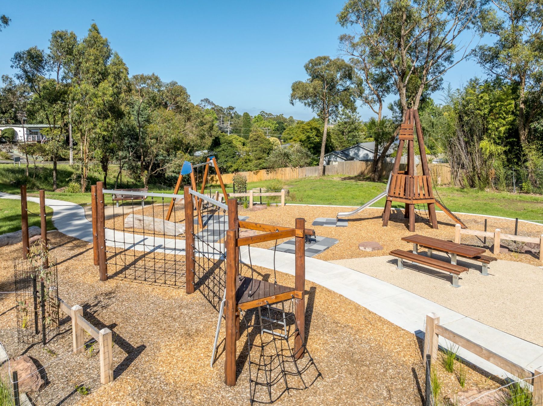 Carmen court public playground_bushwood tepee and climber