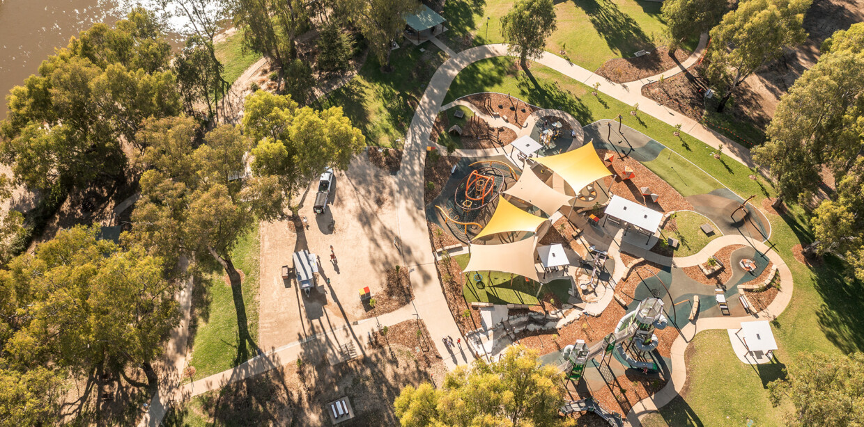 Nature playground design at Protea Reserve in South Australia