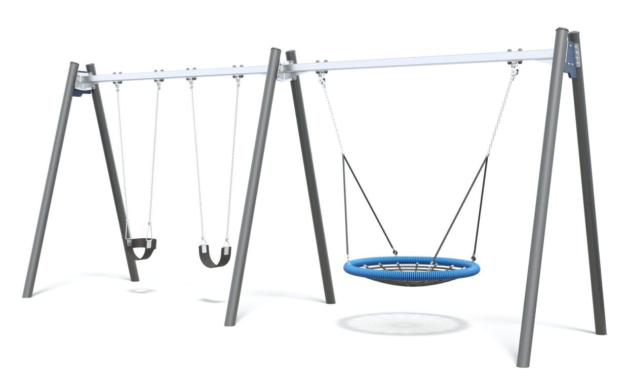 Connect Double Bay Swing, Nest Seat in Bridge Lane colour scheme.