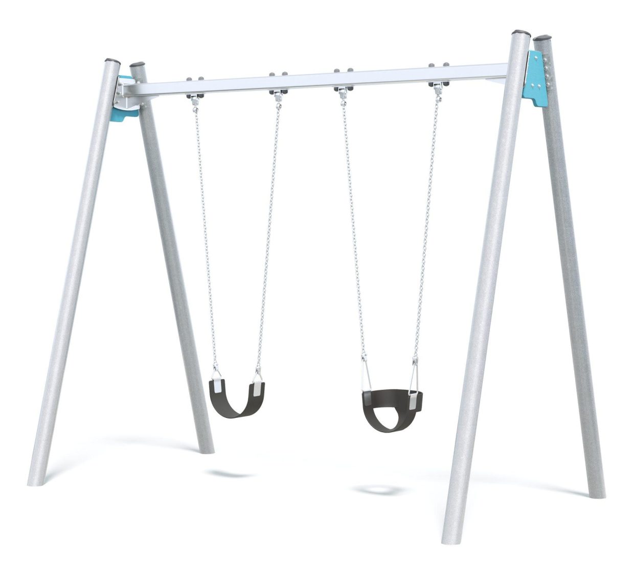 Connect Single Bay Swing in Sapphire Coast colour scheme.
