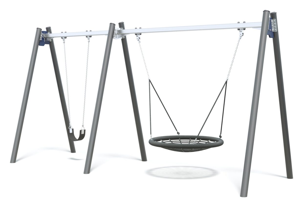Connect Double Bay Junior Swing, Nest Seat in Bridge Lane colour scheme.