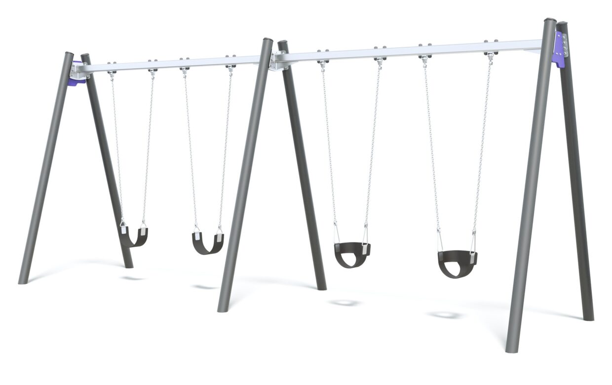 Connect Double Bay Swing in Native Violet colour scheme.