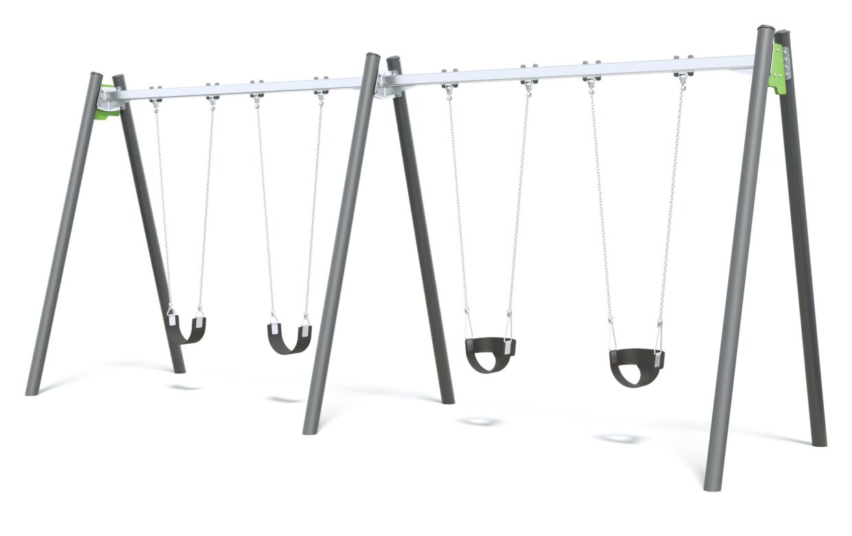 Connect Double Bay Swing in Rainbow Lorikeet colour scheme.