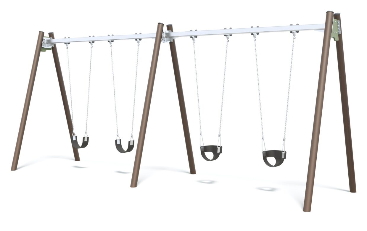 Connect Double Bay Swing in Snow Gum colour scheme.