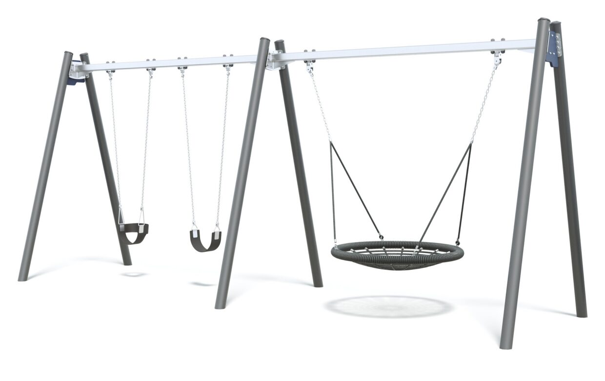 Connect Double Bay Swing, Nest Seat in Bridge Lane colour scheme.