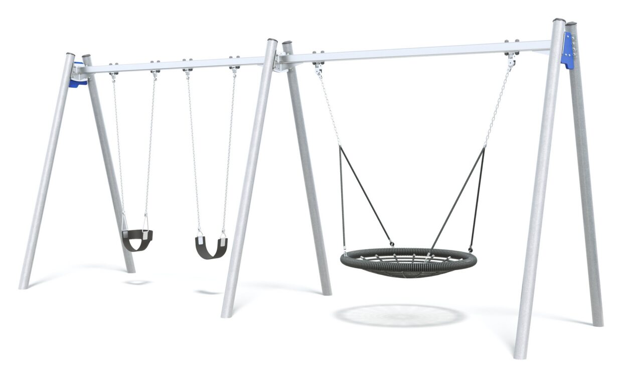 Connect Double Bay Swing, Nest Seat in Sail Away colour scheme.