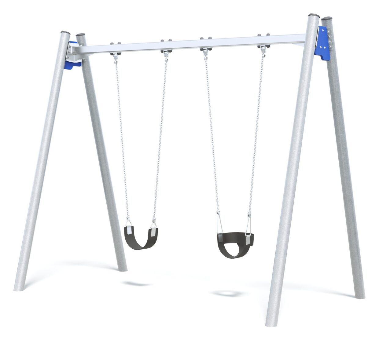 Connect Single Bay Swing in Blue Tang colour scheme.