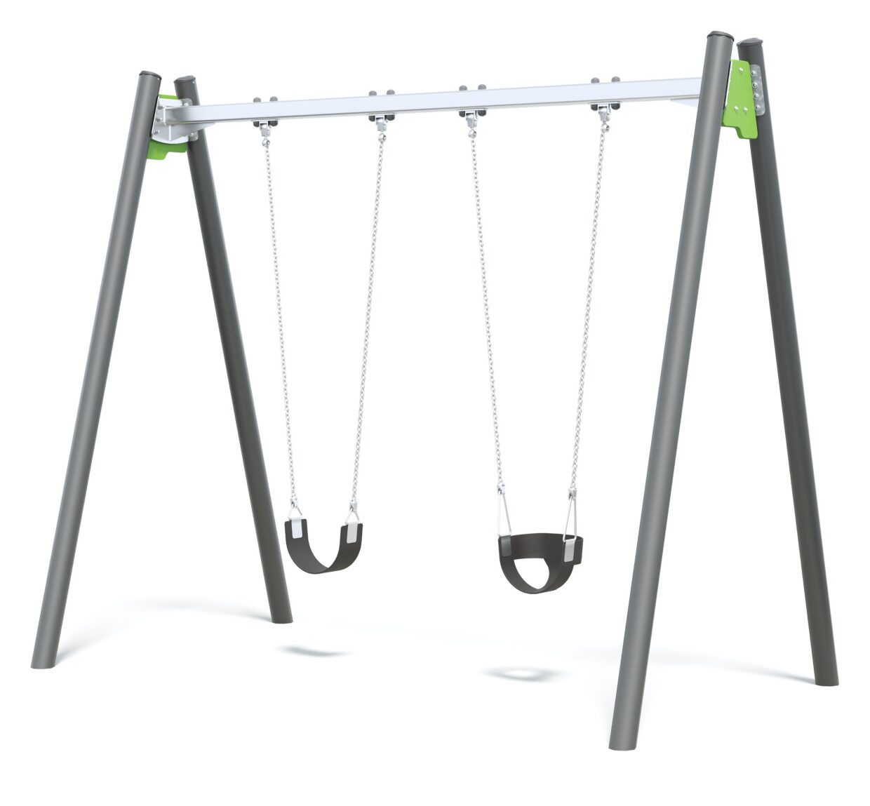 Connect Single Bay Swing in Native Violet colour scheme.
