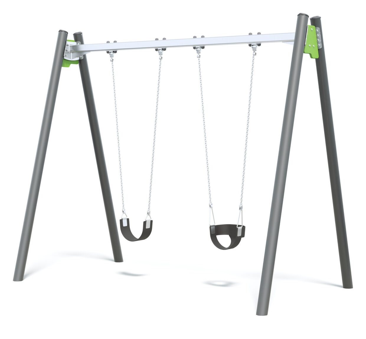 Connect Single Bay Swing in Rainbow Lorikeet colour scheme.
