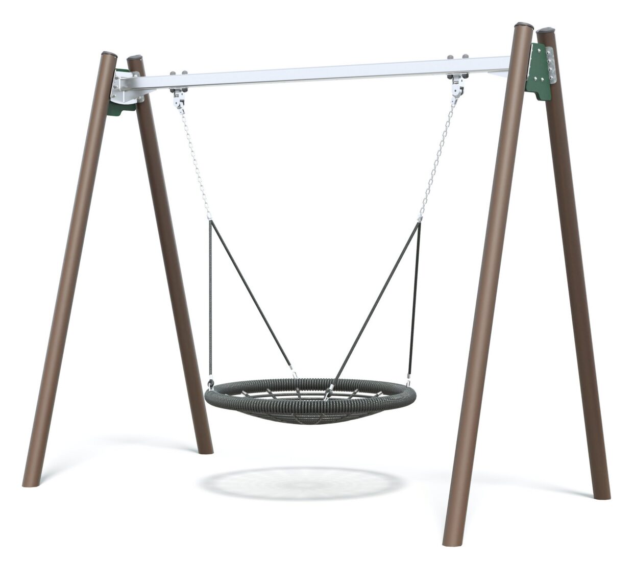 Connect Single Bay Swing, Nest Seat in Bird Of Paradise colour scheme.