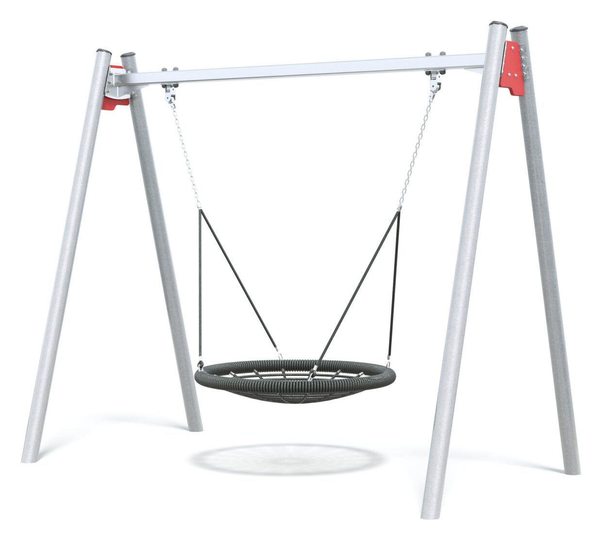 Connect Single Bay Swing, Nest Seat in Flowering Fuscia colour scheme.