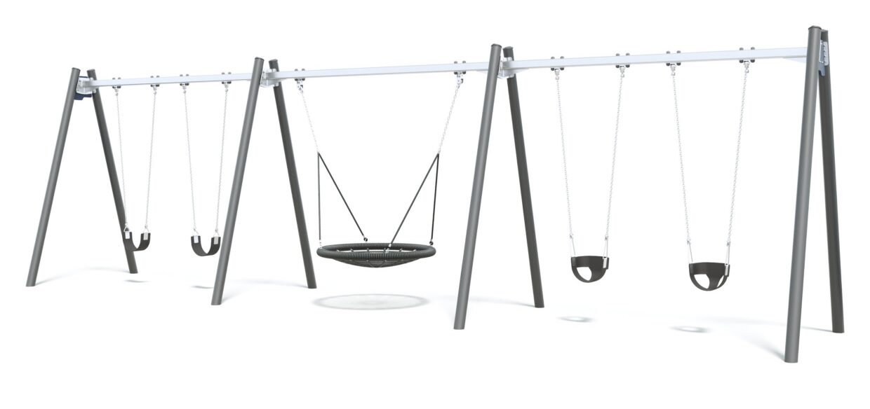 Connect Triple Bay Swing, Nest Seat in Billabong Creek colour scheme.