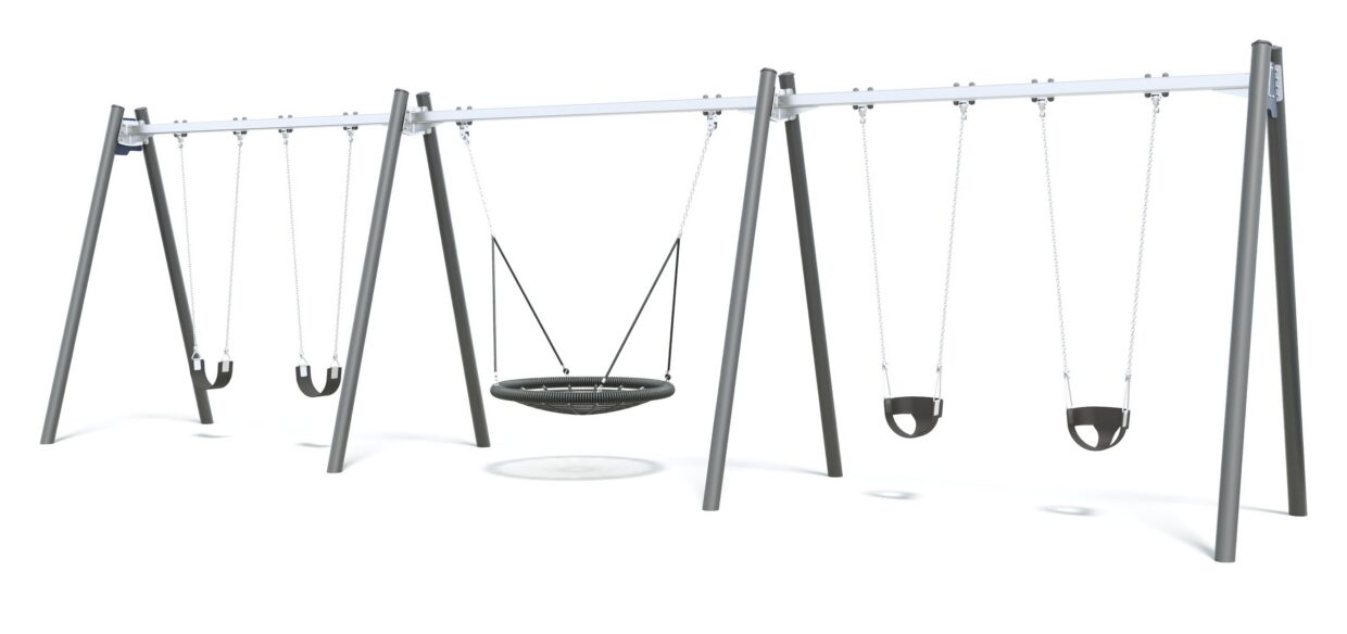 Connect Triple Bay Swing, Nest Seat in Bridge Lane colour scheme.
