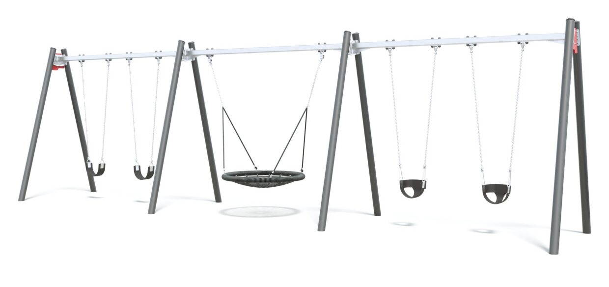 Connect Triple Bay Swing, Nest Seat in City Lights colour scheme.